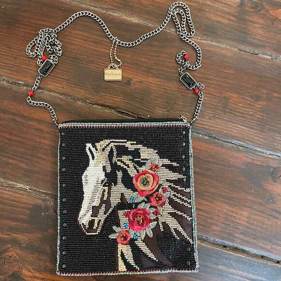 Mary Frances Full Stride Beaded Horse Mini Crossbody - Picture 1 of 6
